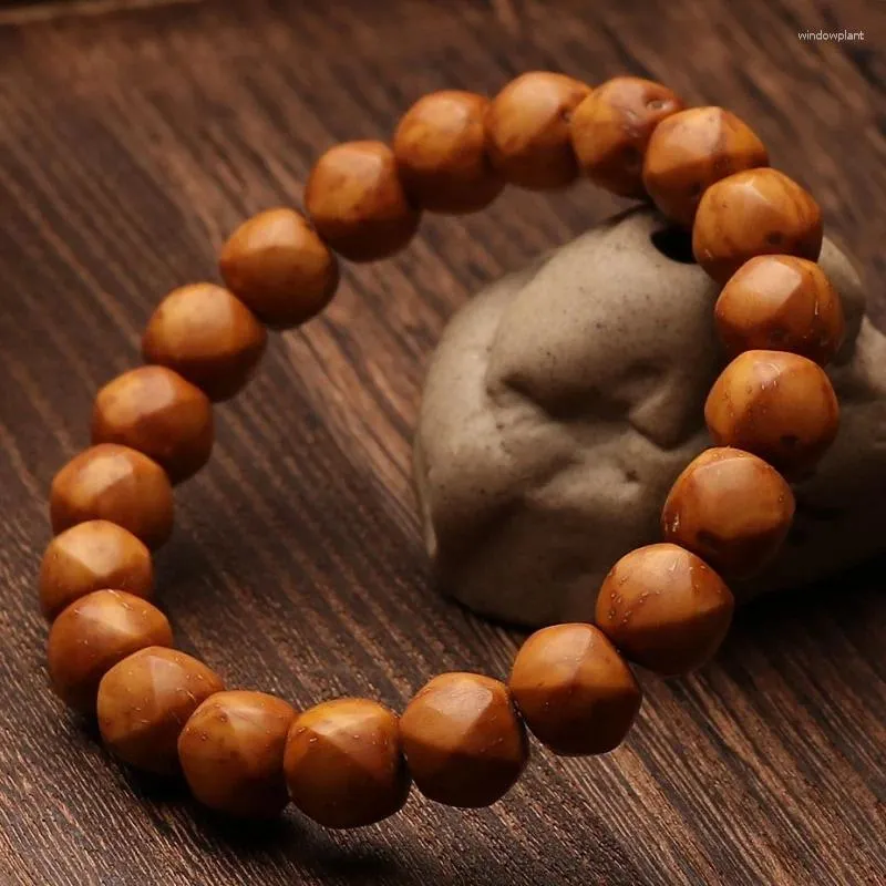 Pendentif Colliers Zi Jin Shu Bodhi sculpté huit bracelet bracelet à main