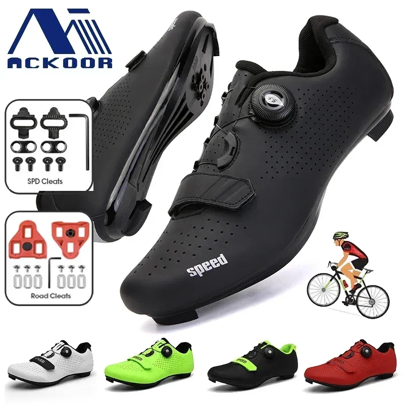 Boots Cycling Sneaker Mtb Pedal Bicycle Chaussures Flat Mountain Cycling chaussures Cleat chaussures RB Speed Footwear Man Femme 2023 Nouveau auto-localisation
