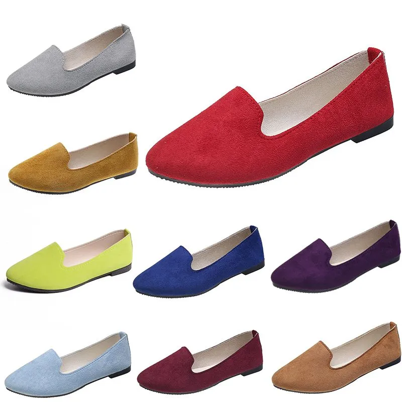 Femmes confortables chaussures décontractées formateur orange noir rouge jaune violet vert pêche violet rose baskets d'extérieur tendances dames plat slip travail chaussure de maternité A036