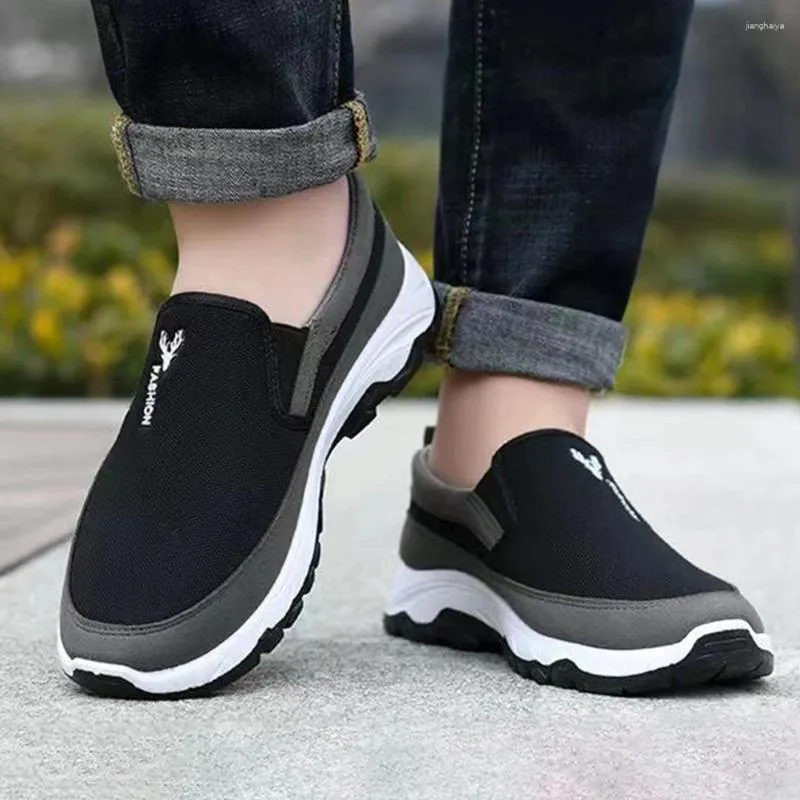 Zapatos para caminar hombres Penny Boat deportes planos ortopédicos zapatillas de viaje se deslizan cómodos para actividades al aire libre senderismo