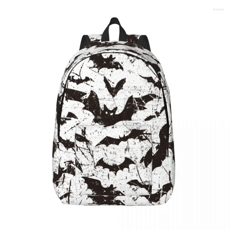 Storage Bags Halloween Bats Backpack For Boy Girl Kids Student School Bookbag Daypack Kindergarten Primary Bag Gift