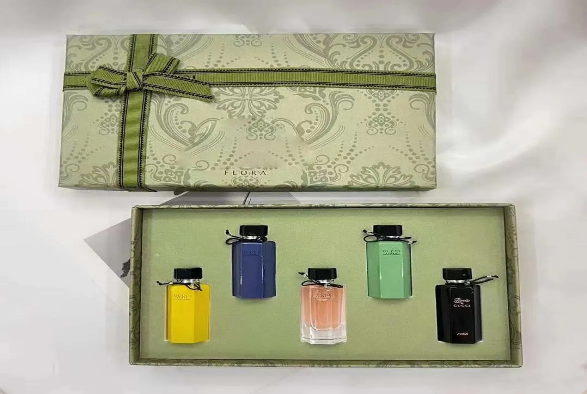 Set regalo di profumi per donna Fragranze di design 5 bottiglie della massima qualità Pour Femme Love Edition EDP Parfums Note floreali orientali Fas7774924
