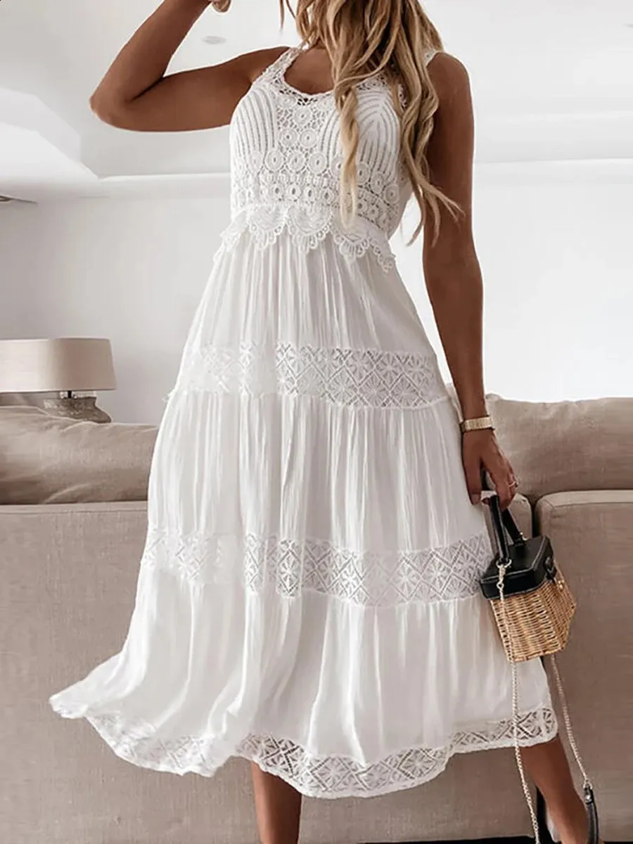 White Casual Summer Dress for Women Strapless Polyester Above Knee  Sleeveless Beachwear from Dhgate Basic & Casual Dresses - price 25.0
