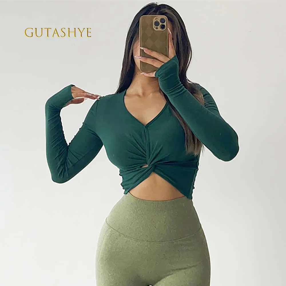 Lu Align Oco Out Rib Back Fiess Top Feminino Secagem Rápida Esportes Camisa Apertada Camiseta Ginásio Push Up Correndo Manga Longa Roupas de Yoga 2 Le