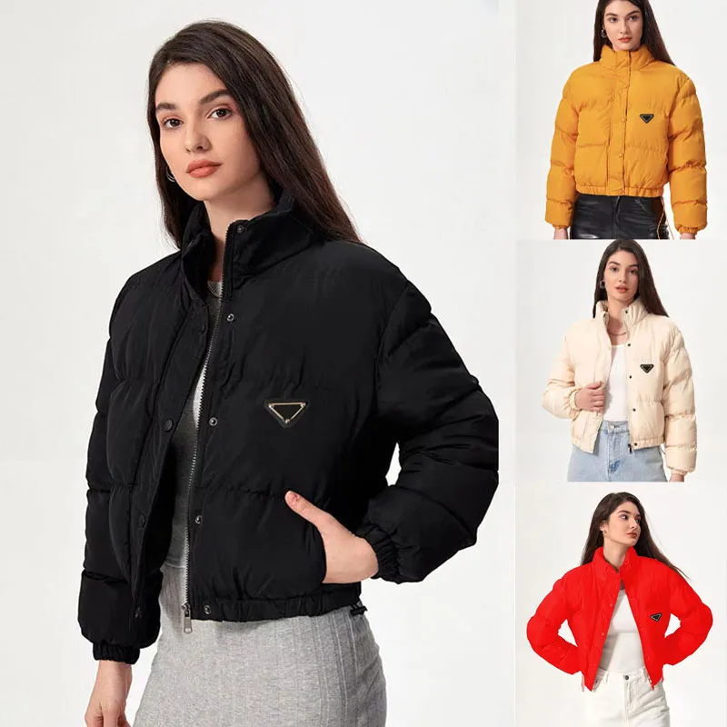 chaqueta para mujer chaqueta de diseñador abrigo de piel para mujer Chaqueta hinchada Mangas largas Diseñador Chaqueta delgada para mujer Abrigo cortavientos Parka corta Chaqueta de invierno para mujer 7 colores