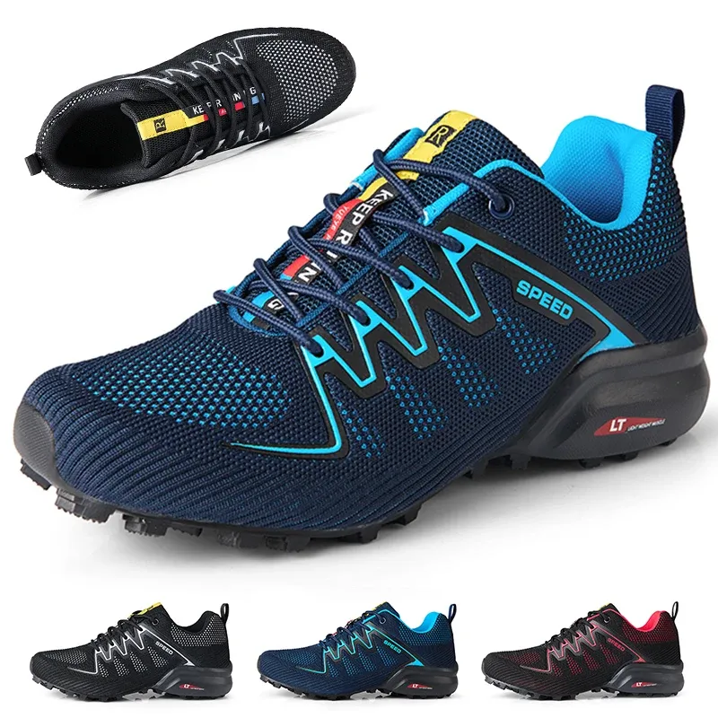 Chaussures Vente chaude chaussures de randonnée hommes hiver aventure extérieure aventure non galet de jogging chaussures de pêche respirantes chaussures de sport porteuses