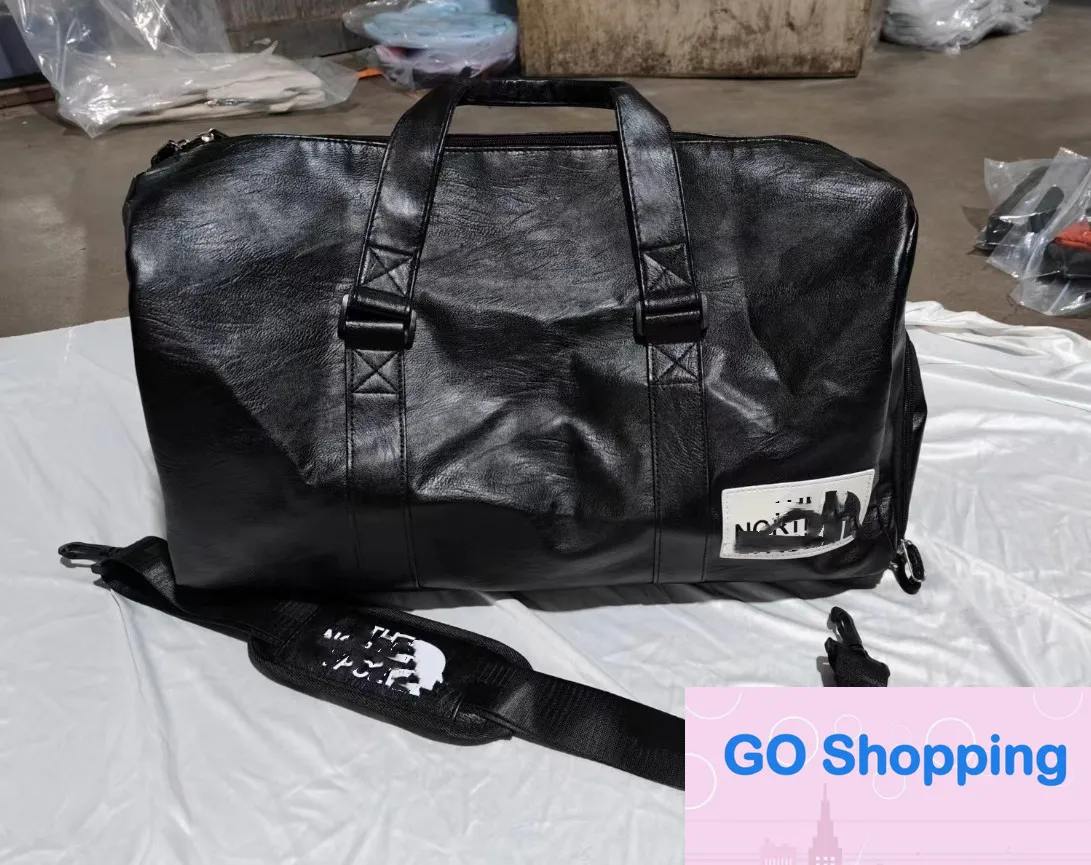 Simples atacado masculino e feminino esportes couro do plutônio saco de ginásio ombro bolsa de viagem de curta distância