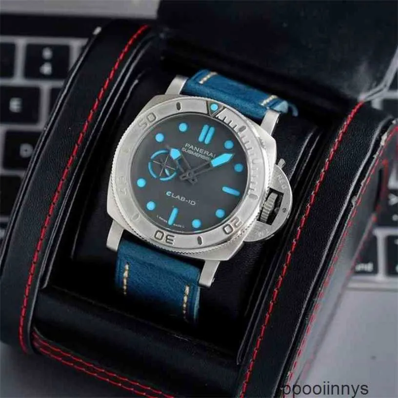 Titta på Swiss Made Panerai Sports Watches Paneraiss Automatic Mechanical Men's Swimming Sapphire Leather Waterproof Arvurs Rostfritt stål Automatisk WN-6NL9