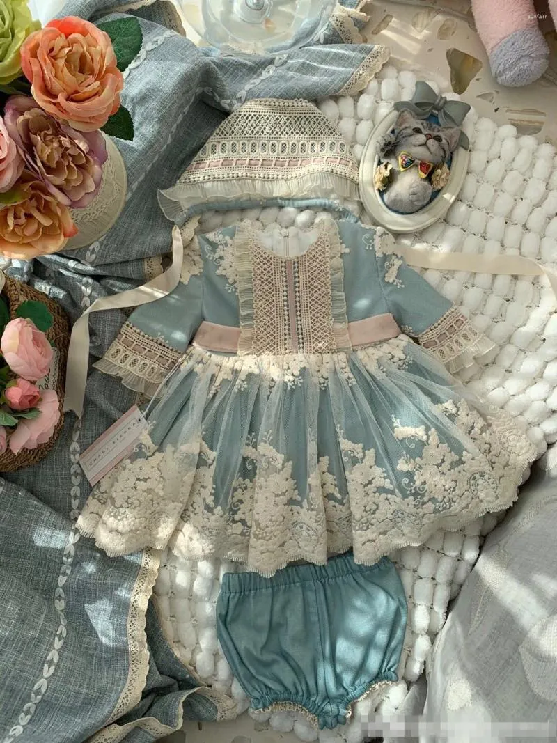 Abiti da ragazza Josaywin Baby Lolita Princess Ball Gown Spanish Vintage Autunno Inverno Cute Kids Abiti Bambini