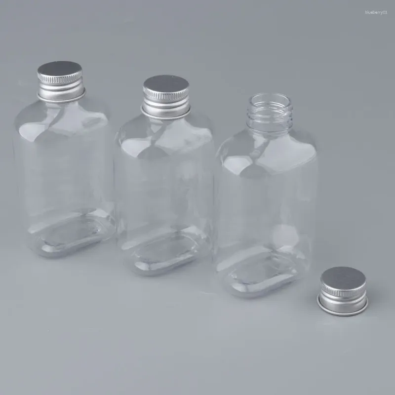 Make-up-Pinsel, 3 x 150 ml Nachfüllbehälter für Reisekosmetik-Plastikflaschen mit