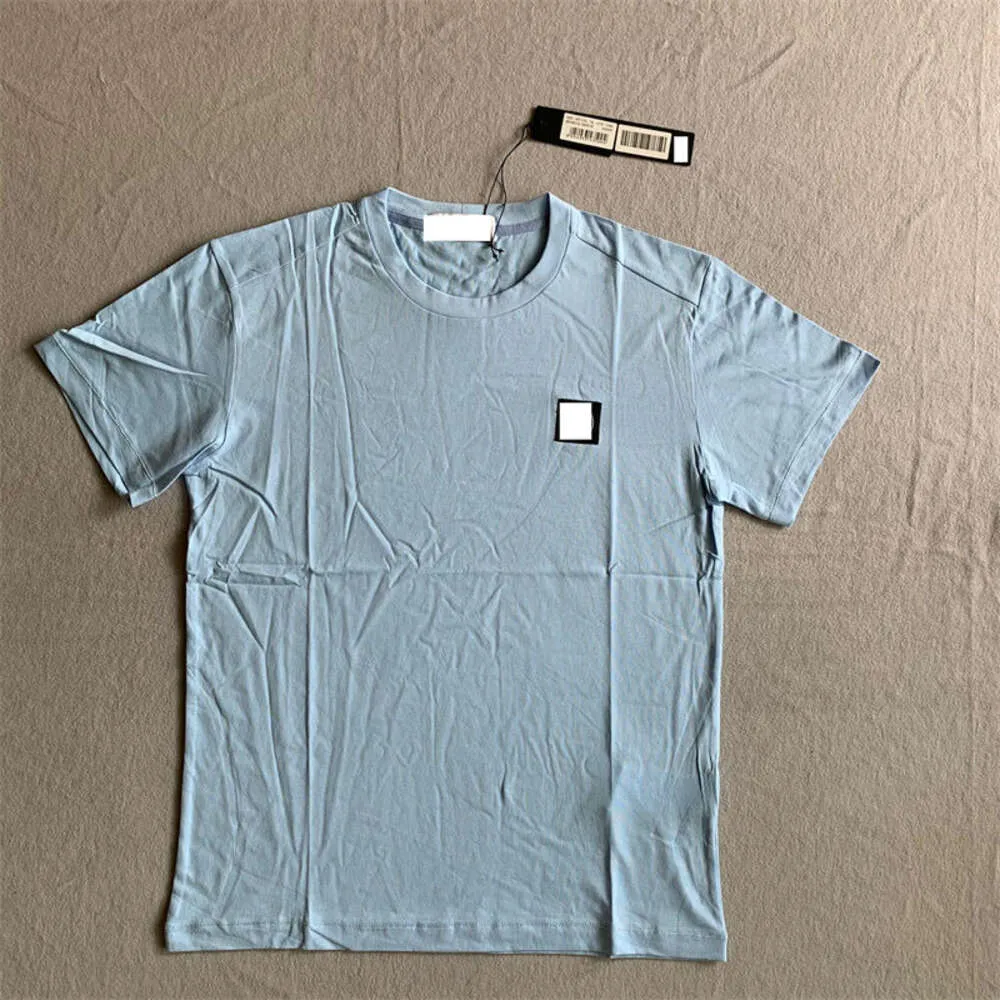 Stones Islande T Shirt Men CP T -shirt broderad designer toppar Stones Island t shirt tröja kompass armband bomull sommar lös kort stentröja 4436