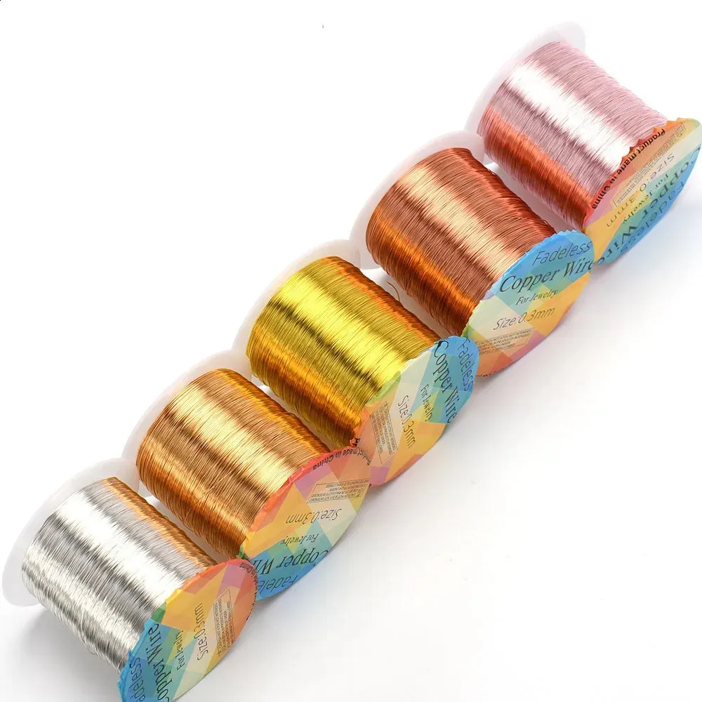 A Large Roll of Color-preserving Copper Wire DIY Craft Jewelry Making Accessories 240315