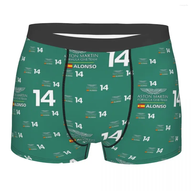 Calzoncillos Fernando Alonso 14 Calzoncillos Boxer para hombre Accesorios Trajes Altamente transpirables Pantalones cortos con estampado de alta calidad Regalos de cumpleaños