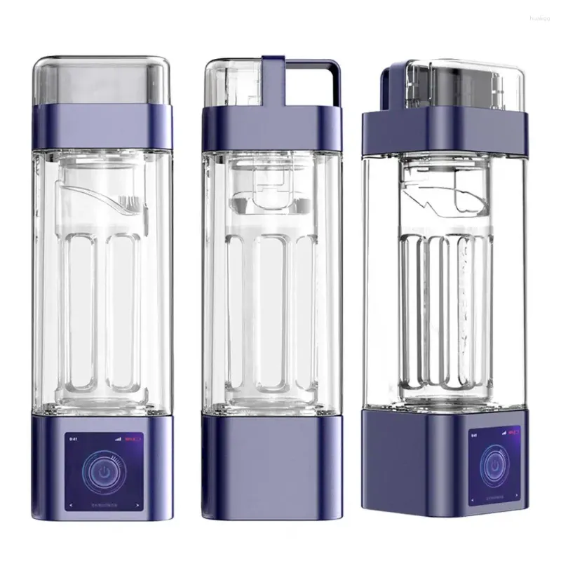 Vattenflaskor Långt batterilivslängd Vätebaskor Portabel med elektrolyssteknik för kontorsresor snabbt