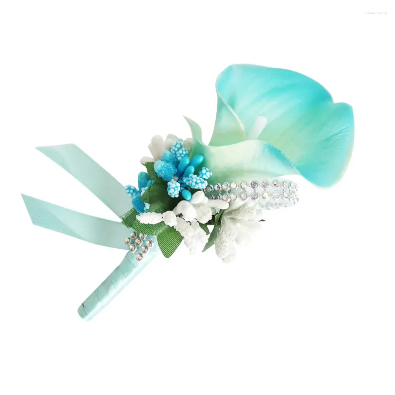 Decorative Flowers Flower Brooch Pins Boutonniere For Brides Brooches Wedding Bridal European Style