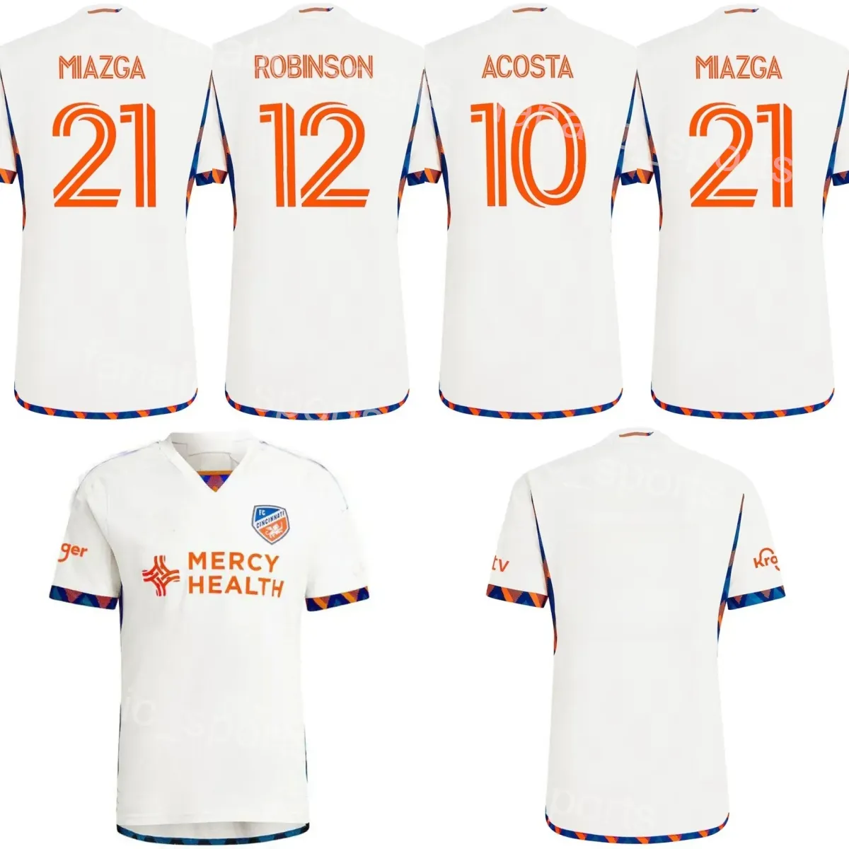 Maglia FC Cincinnati Soccer 12 Miles Robinson 24/25 FC 7 Yuya Kubo 5 Obinna Nwobodo 18 Roman Celentano 10 Luciano Acosta 31 Alvaro Barreal Maglia da calcio Kit personalizzata