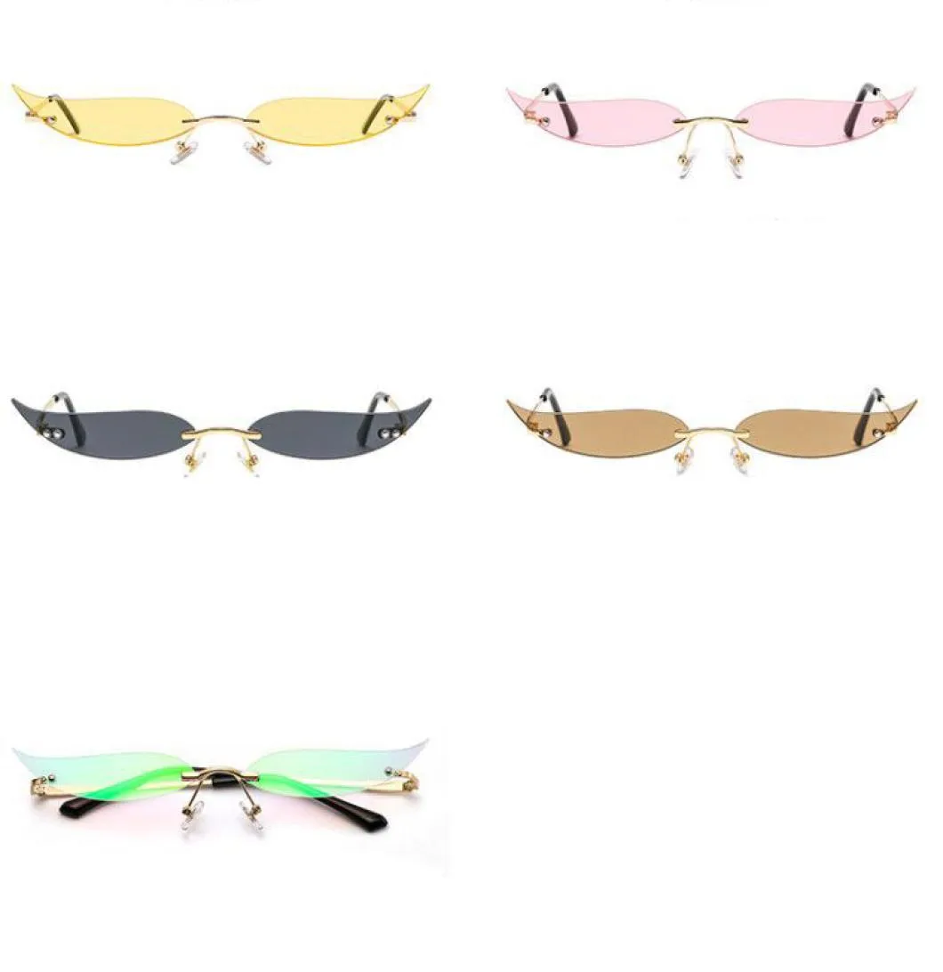 Fashion Cat Eye Zonnebril Dames Luxe Merk Designer Metalen Klein Frame Persoonlijkheid Zonnebril UV400 Zonnebril Shades Eyewear1271686