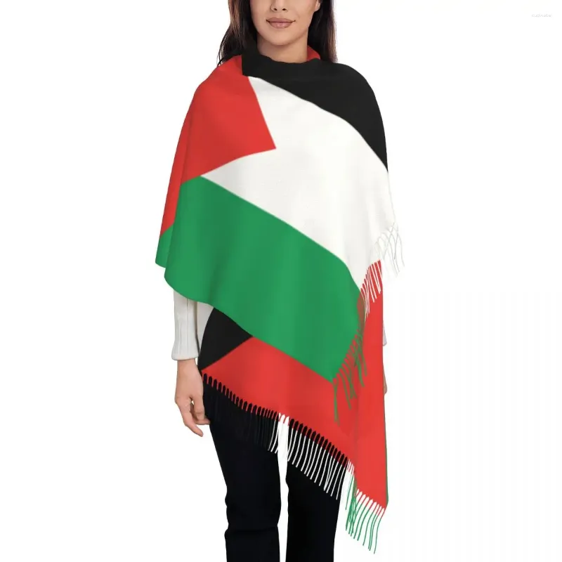 Halsdukar Håll varm halsduk vinterflagga av Palestina sjalar WRPAS Anpassad landsbandana Womens Head