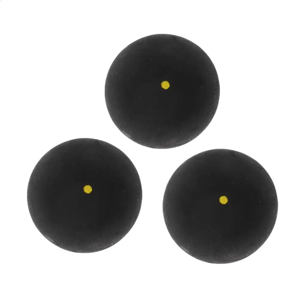 3Pcs Outdoor/Indoor Sports Single Dot Squash Balls 4cm/1.6