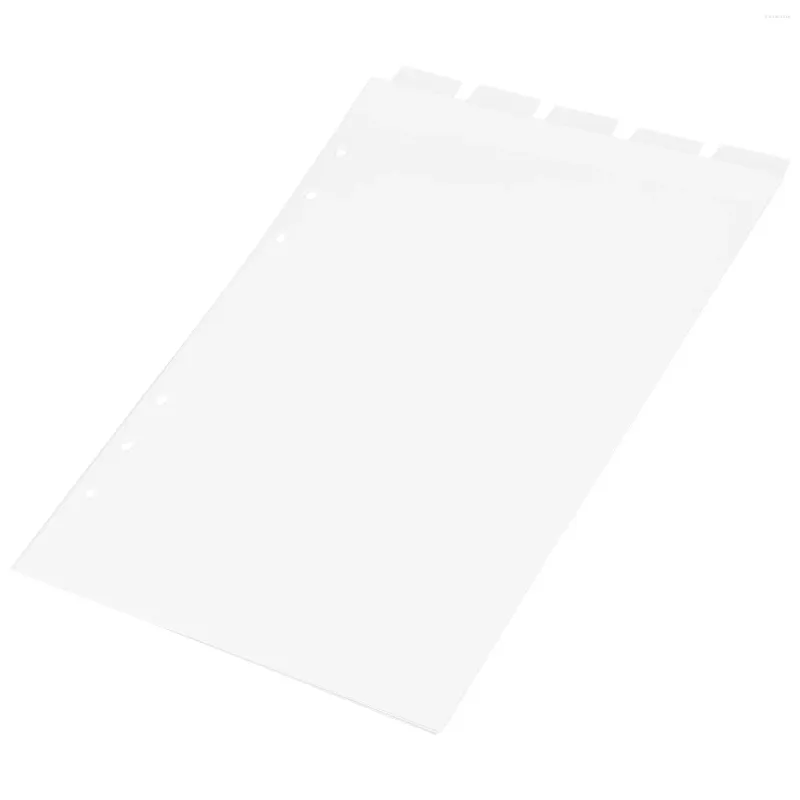 Divisore per pagine con linguette per notebook Divisori in PVC Fornitura di raccoglitori