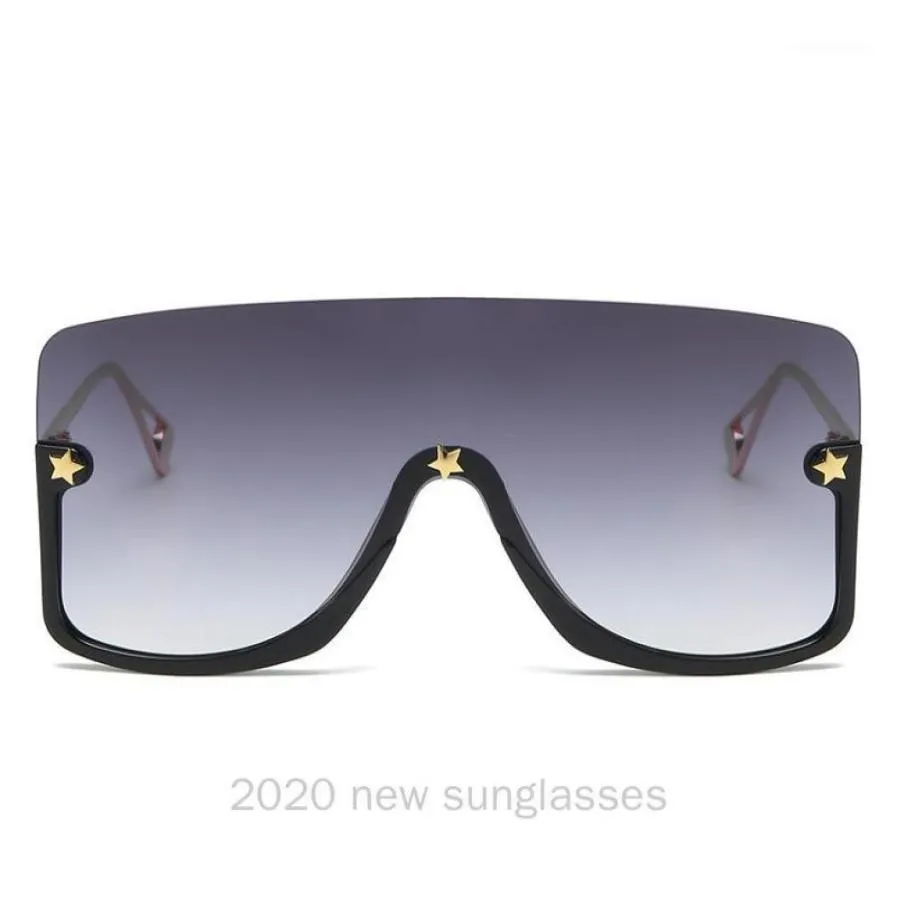 Okulary przeciwsłoneczne Orange Black Square Women 2021 Trending One Piece Okulary Prostokątne okulary przeciwsłoneczne dla mężczyzn NX16521698