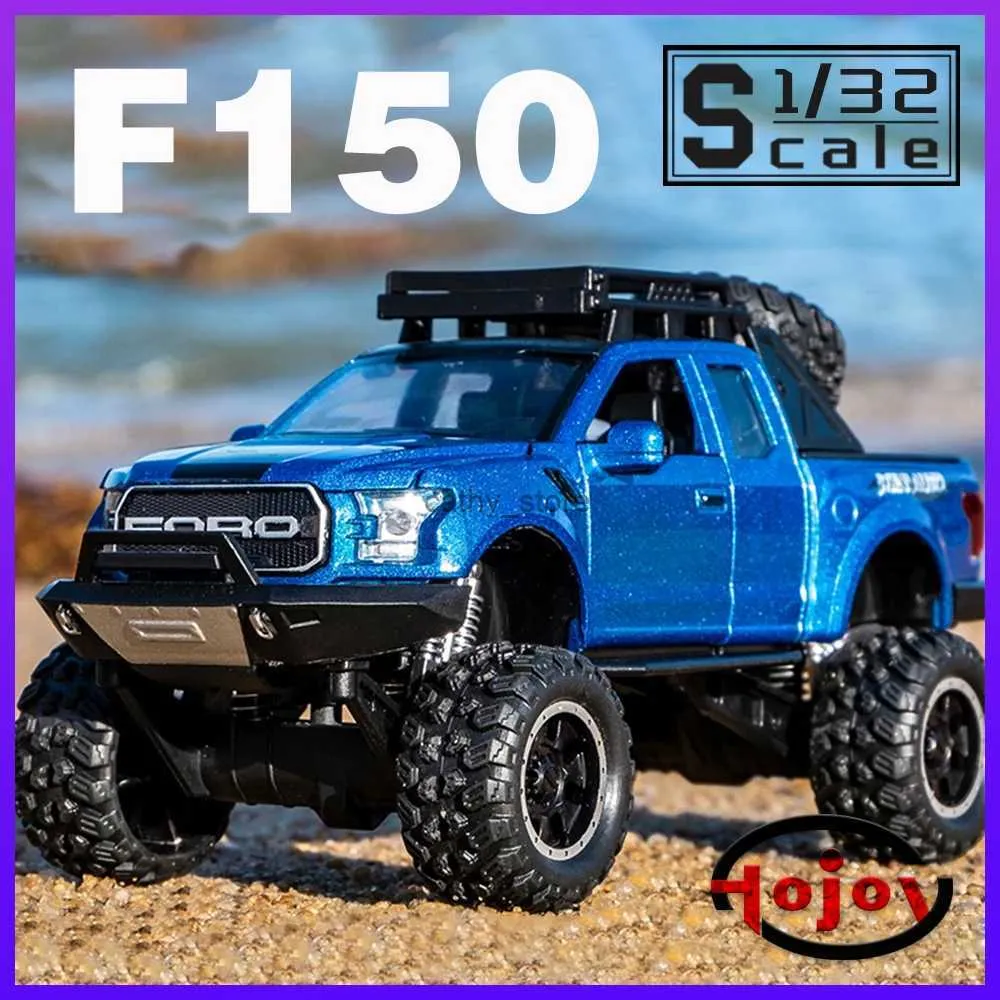 Druckguss-Modellautos im Maßstab 1:32, Raptor F150 Monster Truck Pickup, Metalldruckguss-Legierungsautos, Modell-Spielzeugauto für Jungen, Kinder, Spielzeug, Fahrzeug, Hobbys, L2403