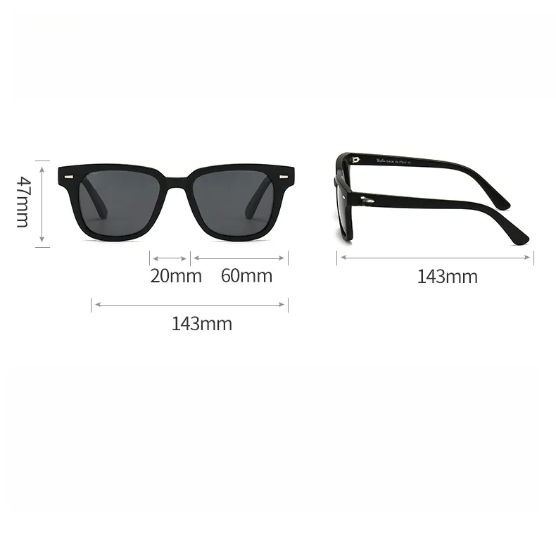 New RaB polarized sunglasses 8377 fashion casual men and women travel driving sunglasses 5377 with original box