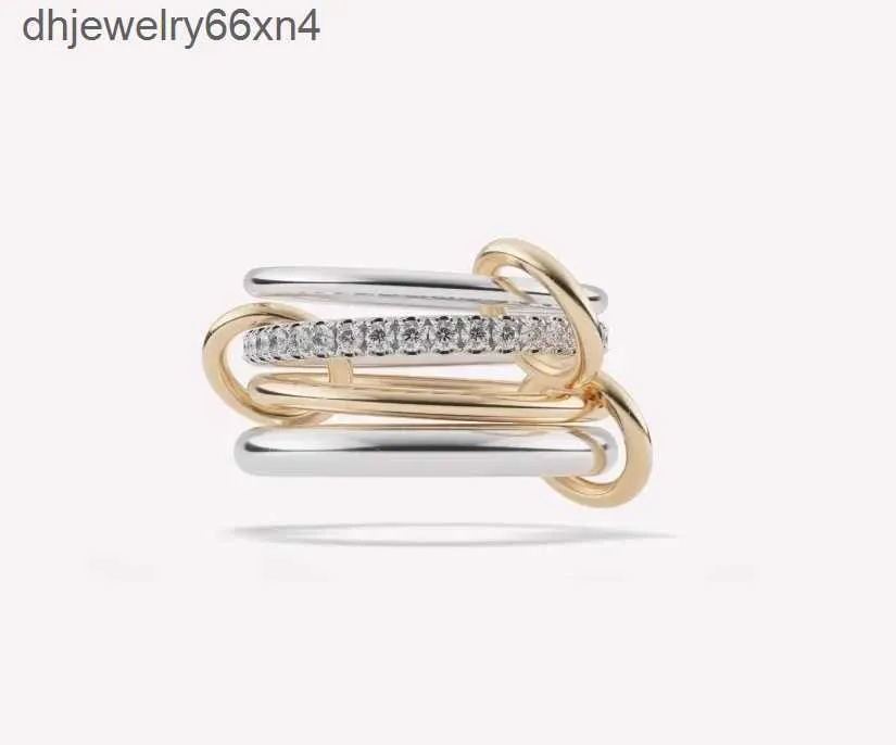 Spinelli ringen Nimbus SG Gris soortgelijke ontwerper nieuw in fijne sieraden X Hoorsenbuhs Microdame Sterling Sier Stack Ring OU3L
