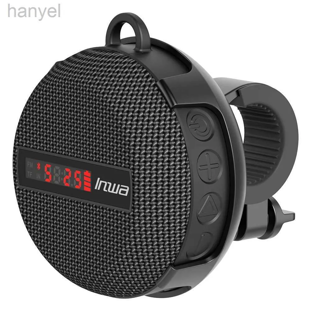 Haut-parleurs portables Smart LED affichage numérique sans fil vélo vélo Bluetooth haut-parleur extérieur portable étanche subwoofer mains libres/carte TF24318