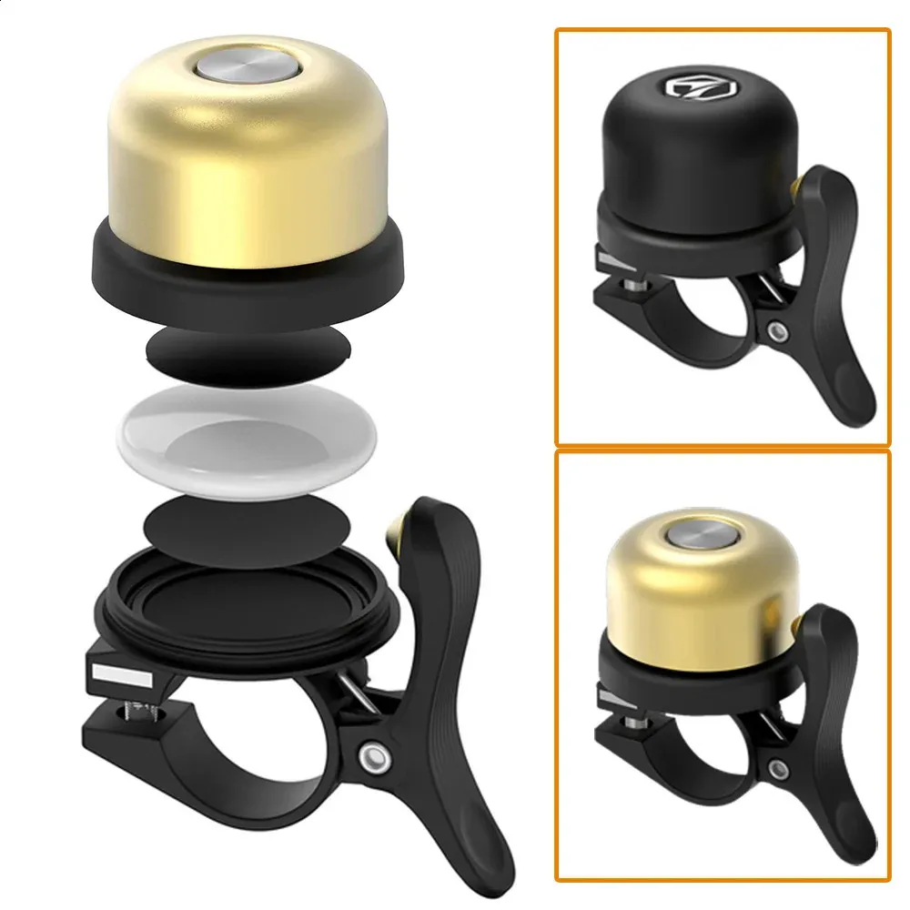 Campana de bicicleta para AirTag Bike Mount GPS Tracker Soporte de latón impermeable Oculta AirTag debajo de la campana de bicicleta Accesorios antirrobo para bicicletas 240318