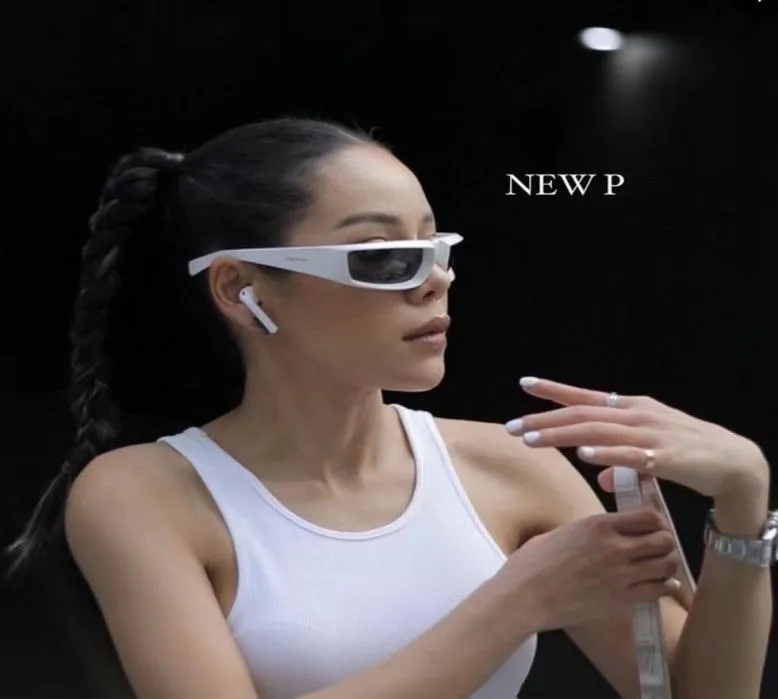 Topp lyxiga solglasögon Runway SPR25Y Black 3D Frame Rectangular Wrap Sunglass Designer Womens Mens Eyewear For Women Eyeglasses FRA3245595