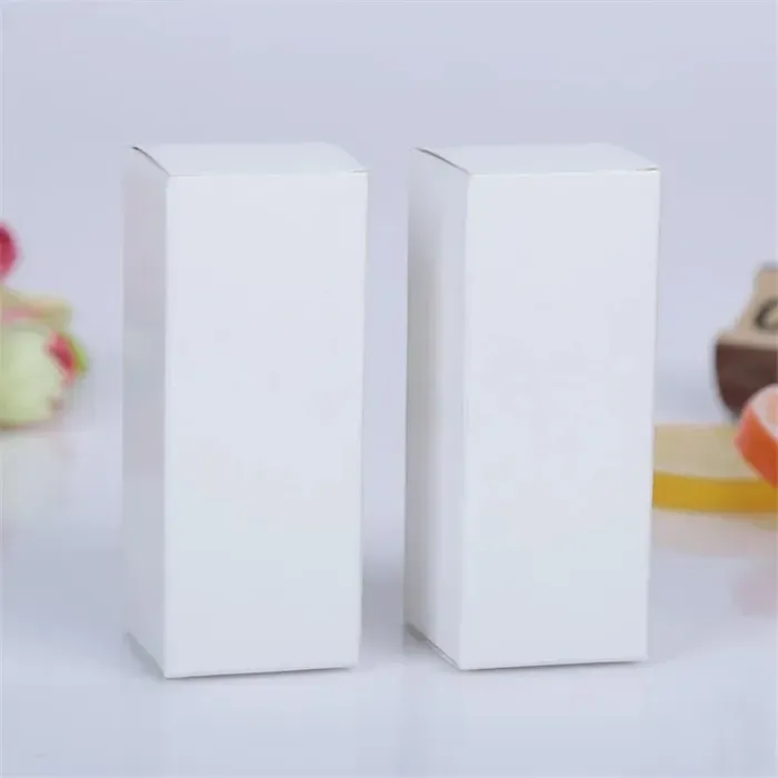 10 size Black white Kraft Paper cardboard box Lipstick Cosmetic Perfume Bottle Kraft Paper Box Oil Packaging Box LZ1416