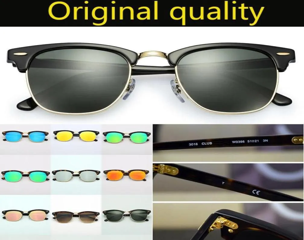 Designer solglasögon toppkvalitetsklubb riktiga glaslinser acetatram UV400 solglasslinser solglasögon oculos6860766