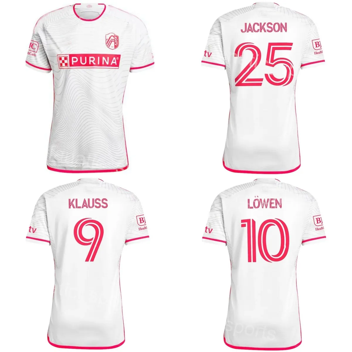 St. L ouis 2024 25 mężczyzn 25 Jackson Soccer Jerseys 21 ALM 22 Hiebert 7 Ostrak 16 Adeniran 10 Lowen 14 Totland 4 Nilsson 9 Klauss 19 Zestawy koszulki piłkarskiej Vassilev shengluyisi