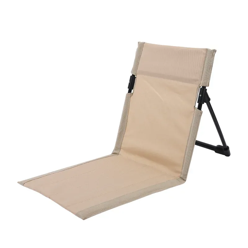 Mat Ultralight Outdoor opvouwbare strandstoel Camping lichtgewicht enkele stoel Camping draagbare vrijetijdsstoel ravel allinone rugleuning