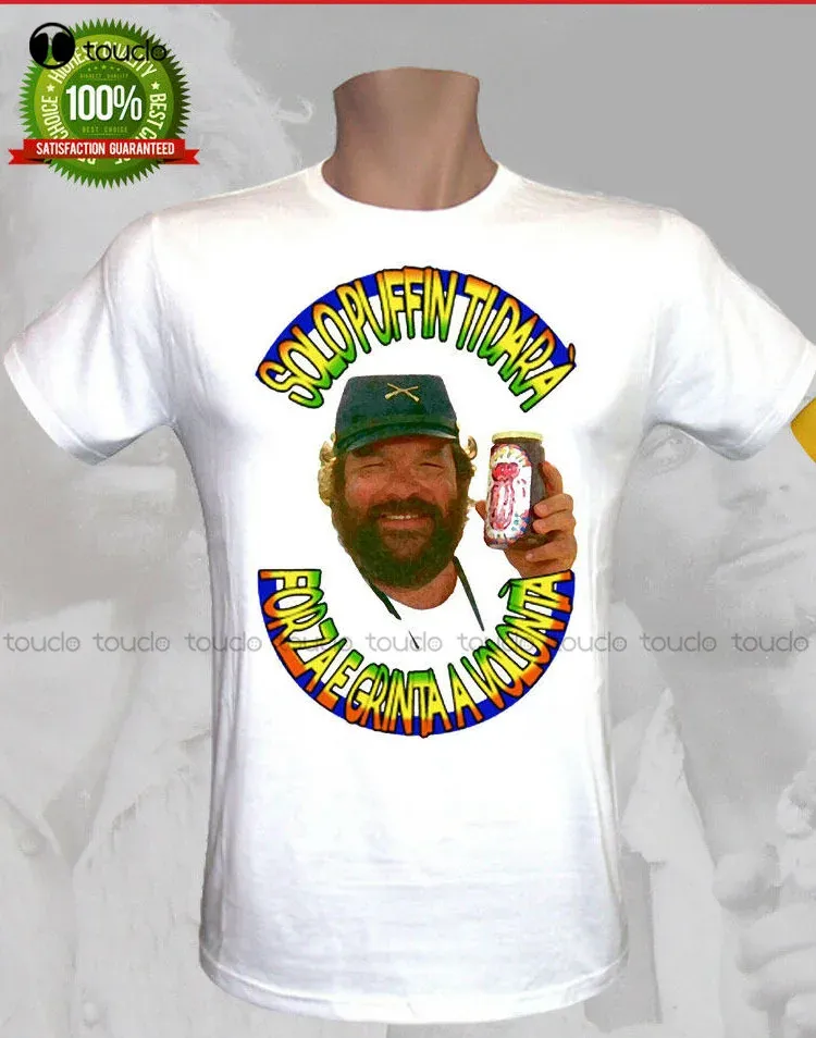 T-shirts TShirt Solo Puffin Marmellata Bud Spencer Terence Hill Tee Nieuwe T-shirts Unisex Grappig Tops Tee Basic Modellen T-shirts voor mannen