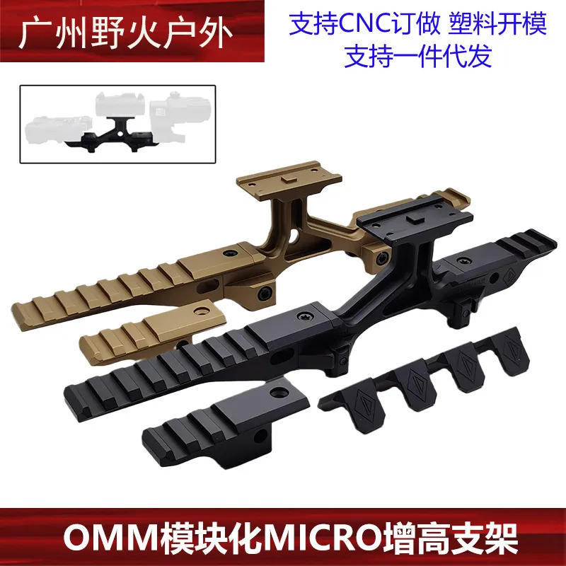 Modulo OMM MICRO staffa rialzata T2/M5/PEQ NGAL G33 43 ponte specchio NVG base 2,5