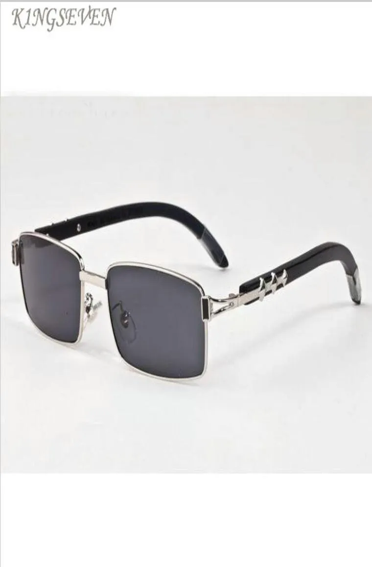 Vintage Retro Fashion Sports Solglasögon för kvinnor i full ram Bambu trärolglasögon Silverguldram och brun svart klart lins 9072052