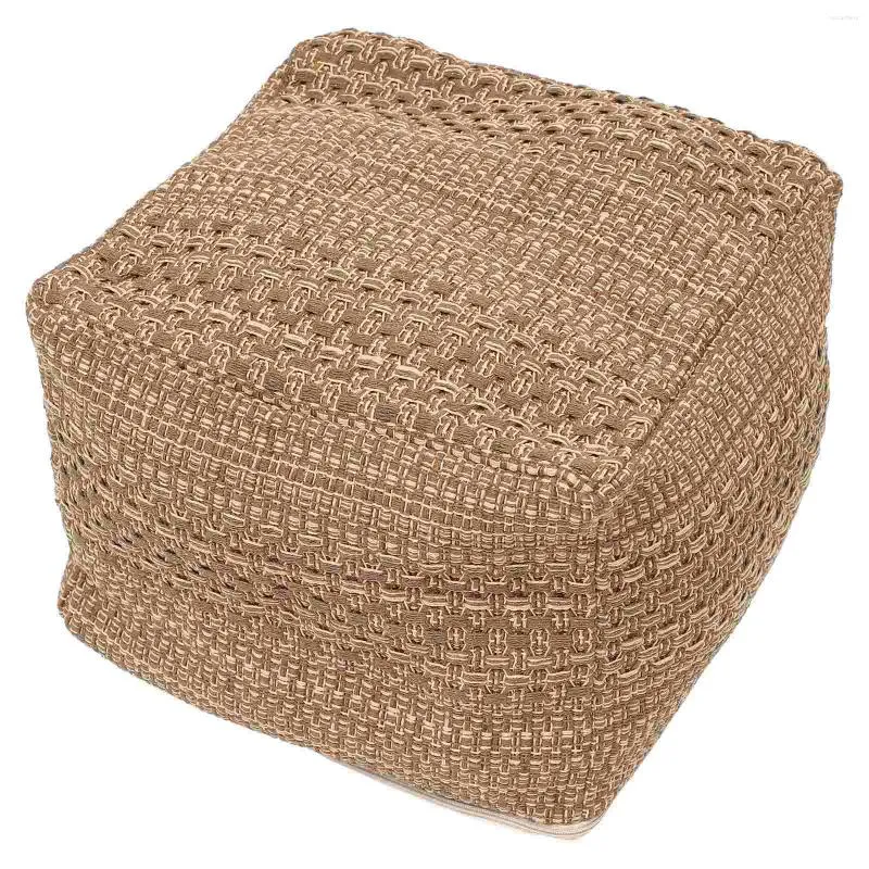 Cuscino pouf pouf piede tatami tatami maiale sedia in tessuto quadrato sedili sgabelli di cotone meditazione seduta di lino seduto