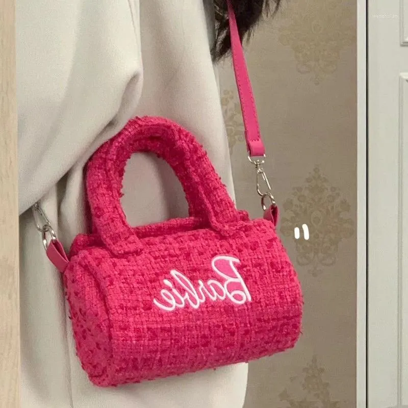 Sacs à bandoulière Style japonais Harajuku Y2k, sac à main rétro rose, sacoche mignonne pour femme, sac de rangement de fête