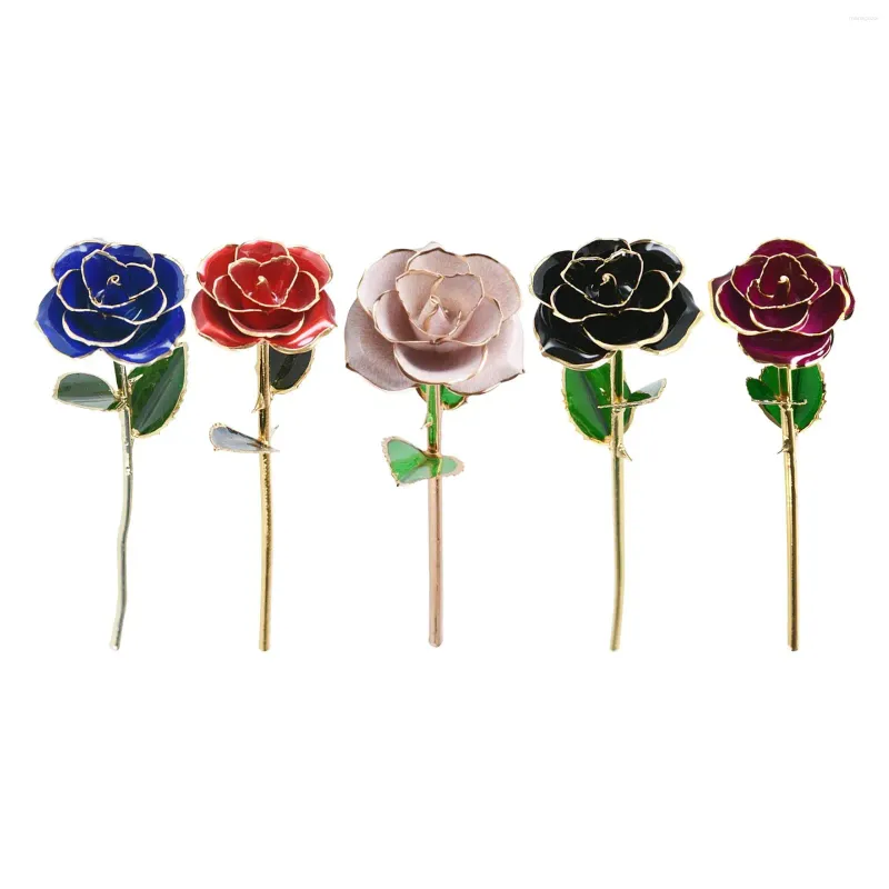 Decoratieve Bloemen Kunstmatige Roos Bloem Valentijnsdag Cadeau Voor Vrouw Vriendin Vriend Afstuderen Bruiloft Decor Moeder