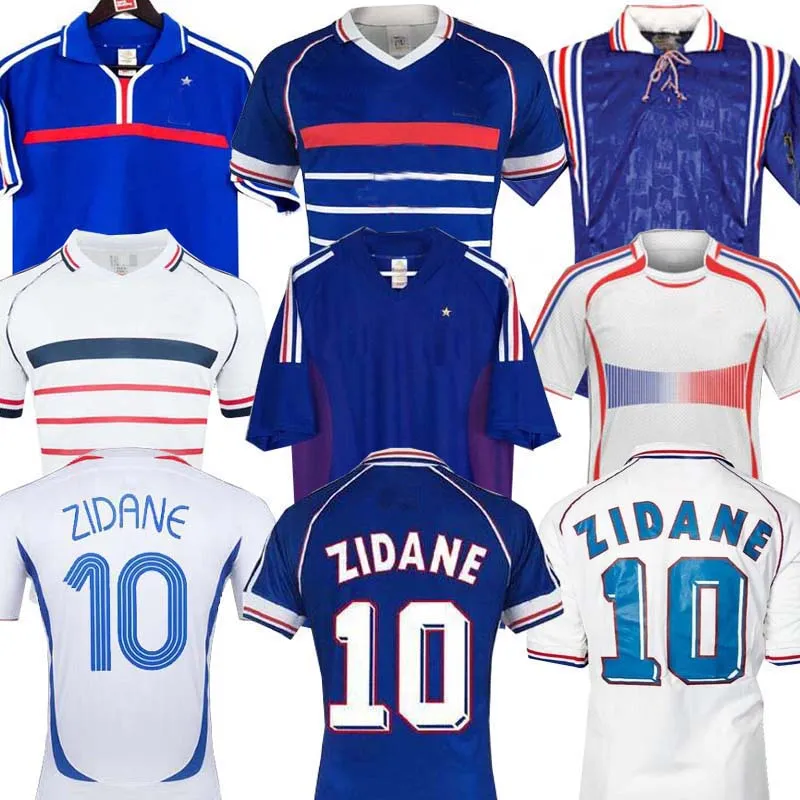 Maillot Extérieur France 1998 – Zidane, Henry, Deschamps – Adidas – Blanc