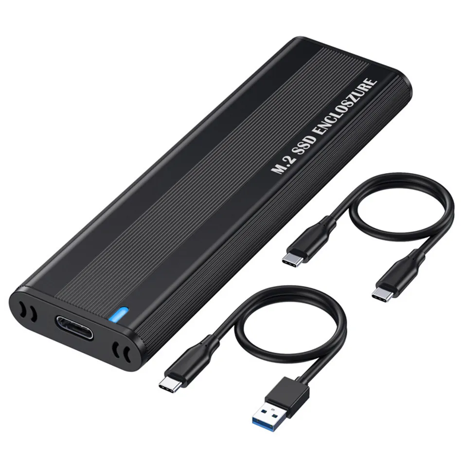 Boîtier SSD M2 double protocole NVME SATA M.2 vers USB Type C 3.1 adaptateur SSD 10Gbps pour 2230/2242/2260/2280 M2 NGFF NVMe SSD