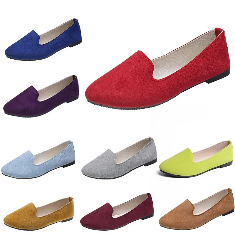 Femmes confortables chaussures décontractées formateur orange noir rouge jaune violet vert pêche violet rose baskets d'extérieur tendances dames plat slip travail chaussure de maternité A028