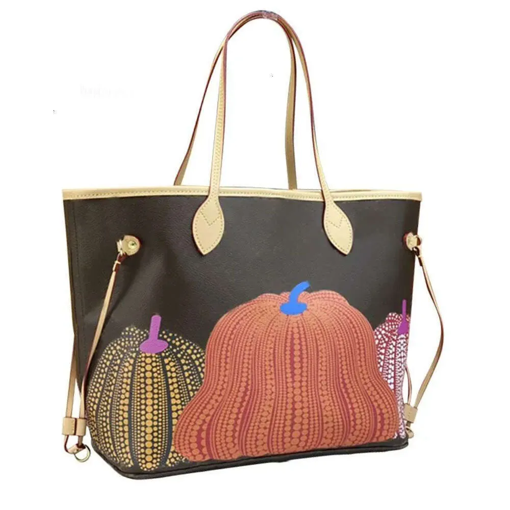 Famous Designer Bag Vintage Shoulder Eitys Women Vuttonse Tote Bags Pumpkin Patterned Large Capacity Shopping Canvas Handbag Underarm Bag Print hot bag luxury