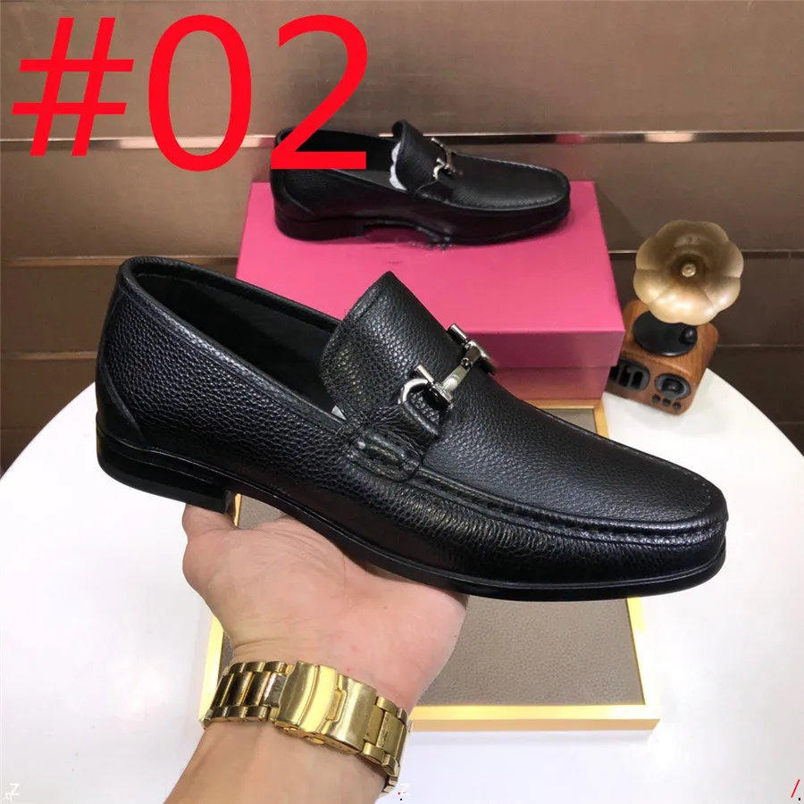 28 Model Ny lyxig högkvalitativ handgjorda Oxford Designer Dress Shoes Footwear Wedding Formal Italian Hot Social Office Pointed Suede Loafers 38-45