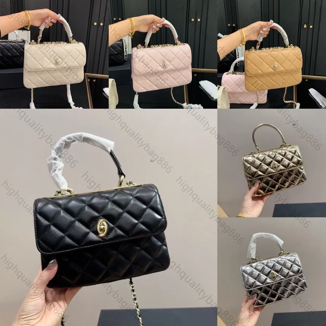 High quality designer bag Woman Shoulder bag luxury handbag Xiao xiang The wind argyle Embroidery thread fashion Lock catch Flap bag Chain bag Crossbody bag