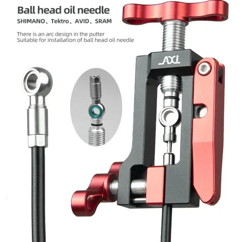 Gereedschap fiets hydraulische schijfremolie naaldgereedschap invoegen gereedschap installatie t hoofdtang body truncation compatibele cyclinggereedschap