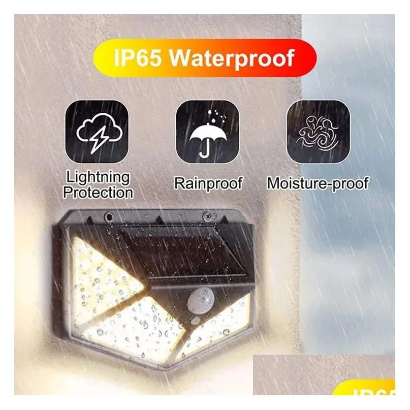 Solar Flood Lights Energy Outdoor Courtyard Lampa Wodoodporna 100 -LED WALL LIGHTING DOMOWA DOMOWA DOMOWA HUNKUT HUNKUSKA DOSTOROWA DHFEH