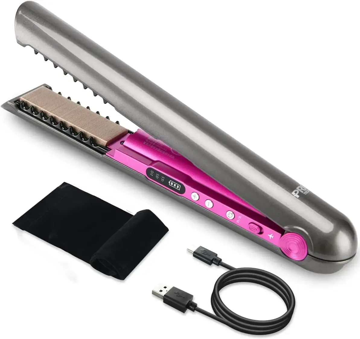 Irons Wireless Ceramic Professional Electric Hair Curling Iron Waver för kvinnor, hårrätare och rull för modestylingverktyg